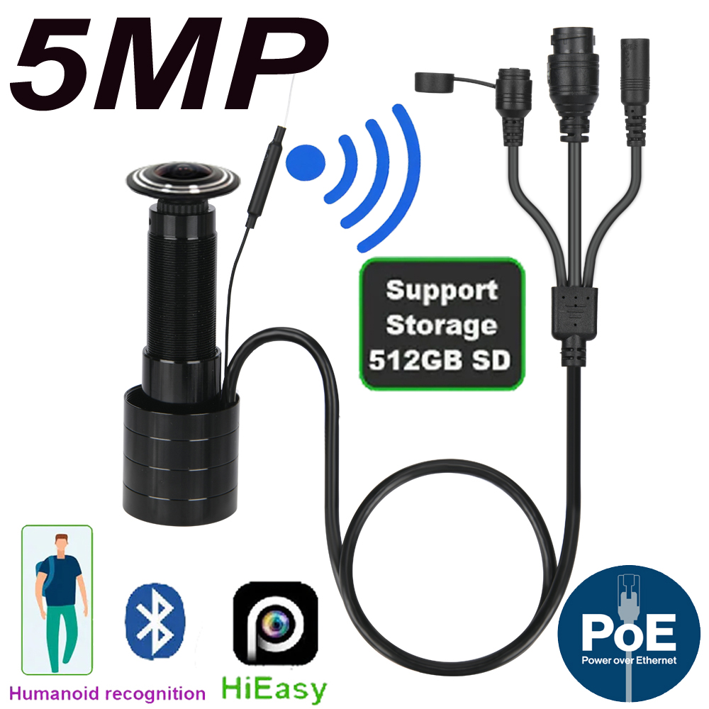 Home Security Technician - 5MP Door Eye IP POE Camera