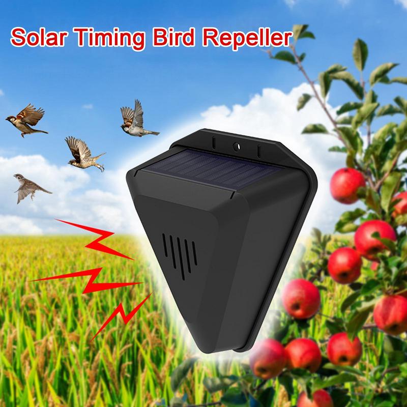 Barking Dog Alarm - Solar Timer Bird Repeller With 13