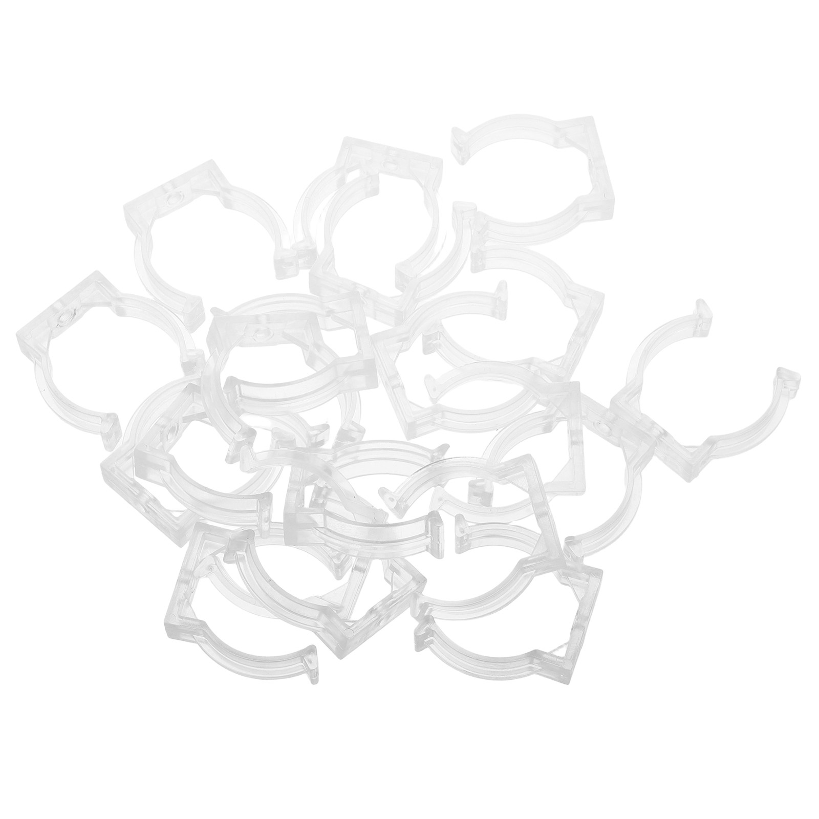 Home Security Youtube - 20Pcs Clear Plastic Lamp Tube Clip