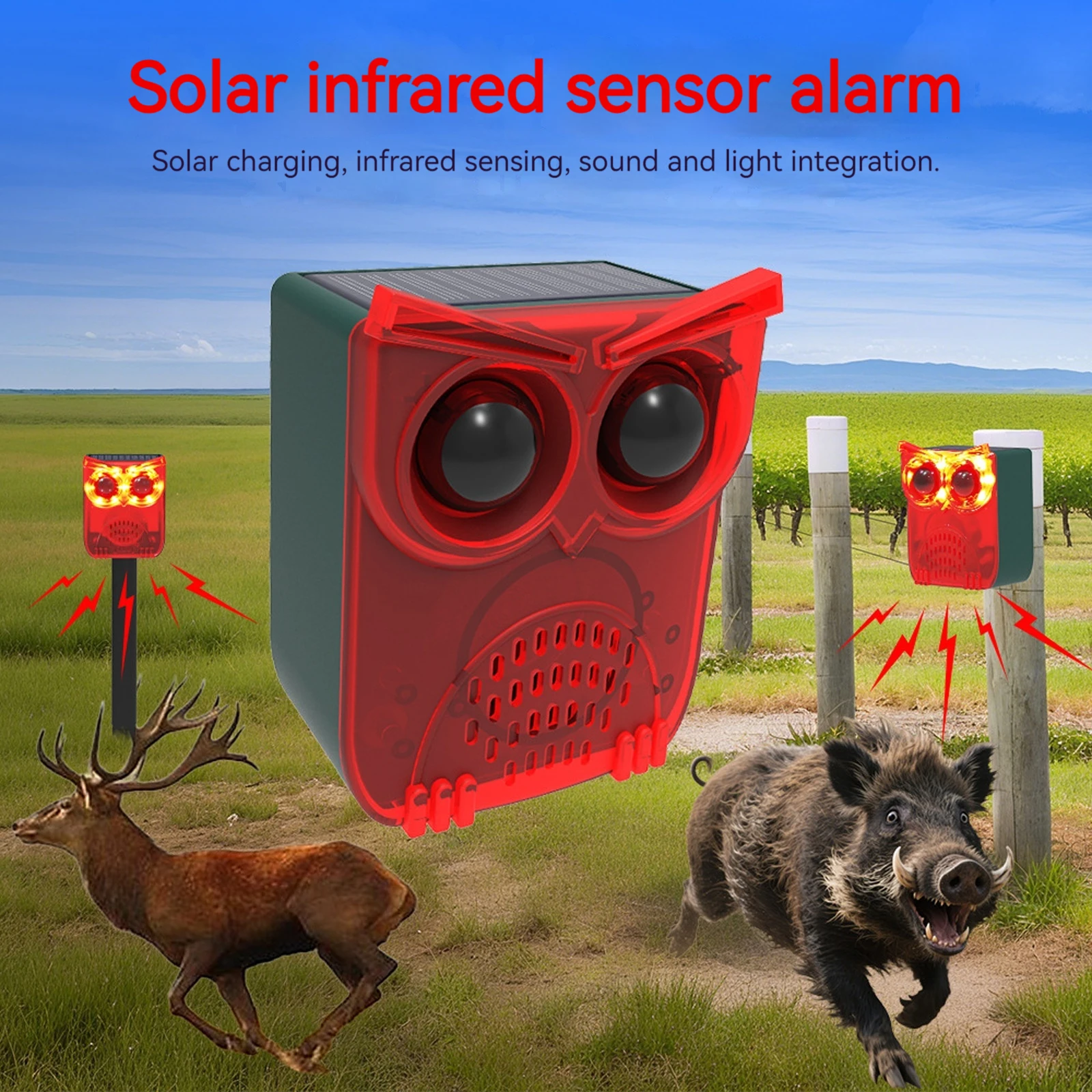 Pet Immune Pir Sensor - Outdoor Waterproof Solar Outdoor Motion Sensor