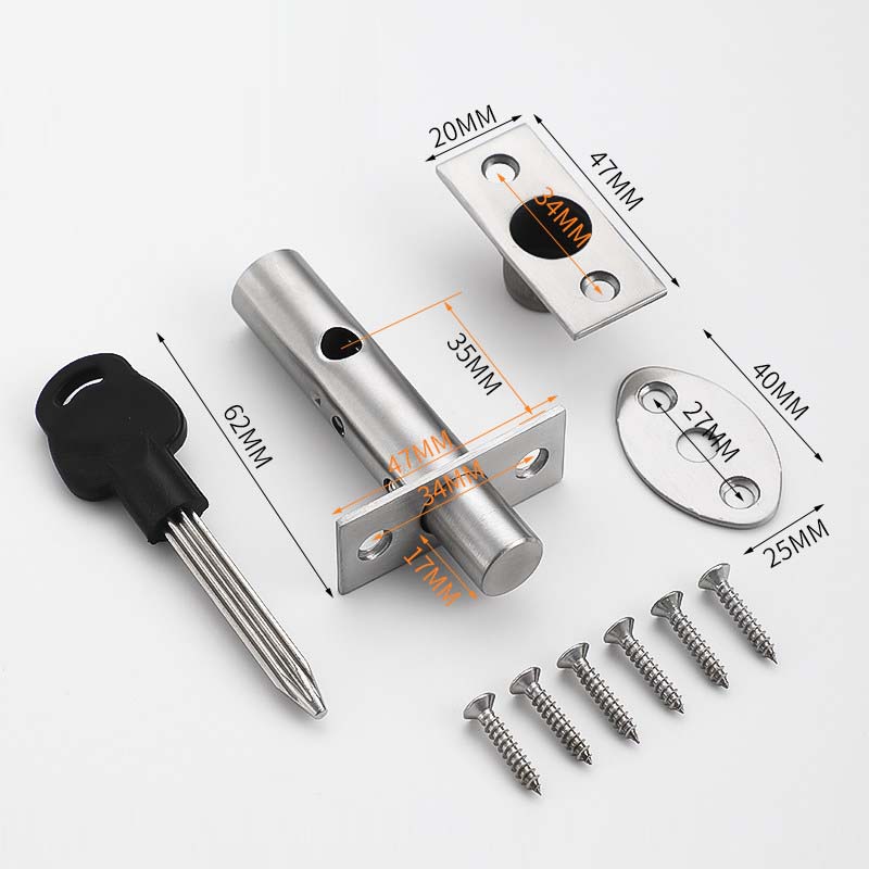 Home Security Youtube - 1PCS Stainless Steel Concealed Door Lock