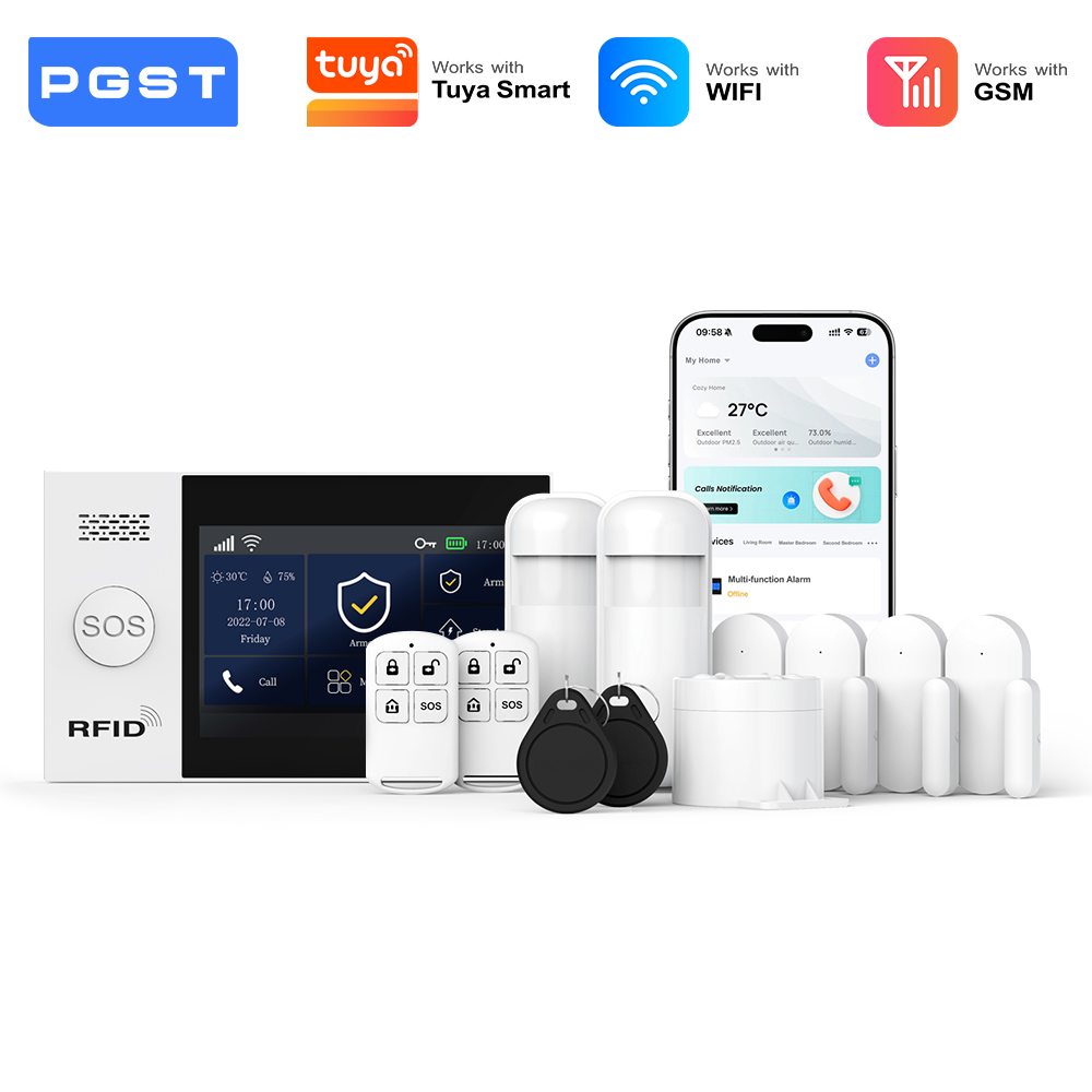 Home Security Technician - PGST 2G GSM WiFi Alarm System