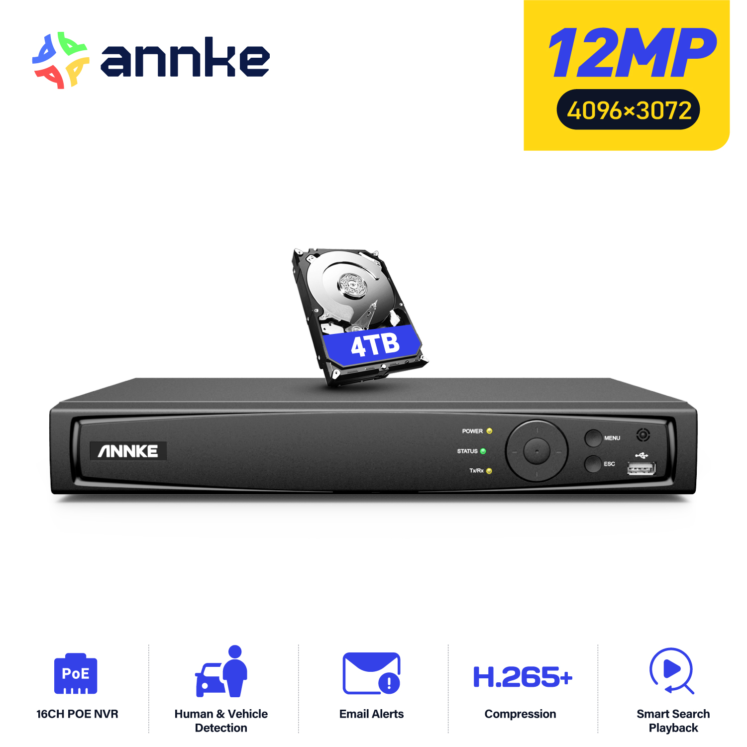 Home Security And Cameras - ANNKE 12MP POE NVR Network Video