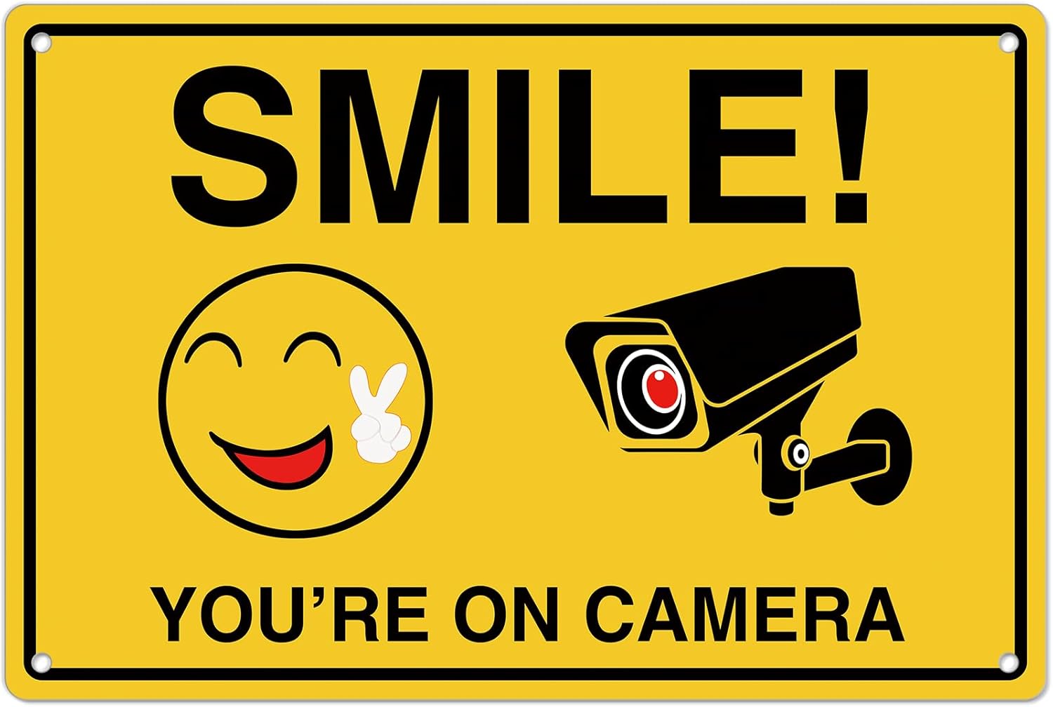 Home Security Technician - Smile Youre On Camera Signs ;