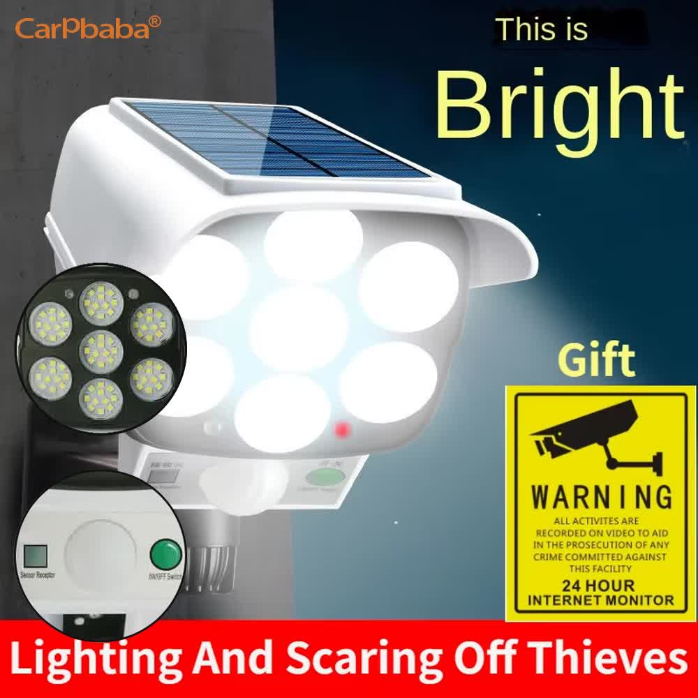 Solar Security Light - Outdoor Solar Light Motion Sensor Security