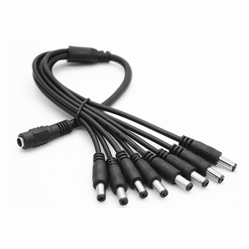 5.5 x 2.1mm 1 Female to 2 4 8  - Home Security Technician recension och pris