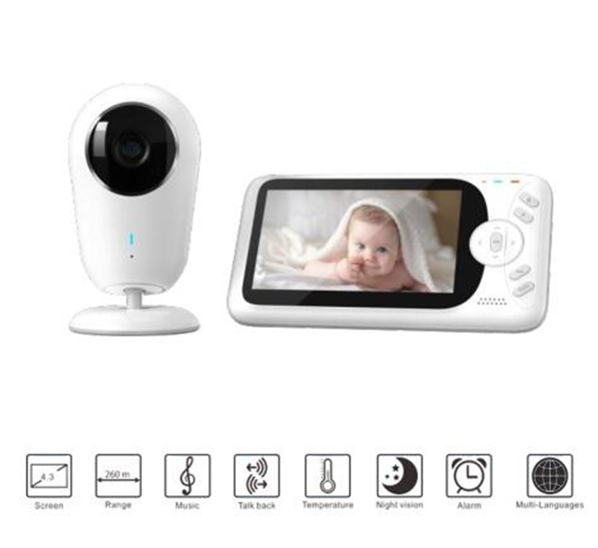4.3inch 1080P Full HD Wireless - Home Security Land recension och pris