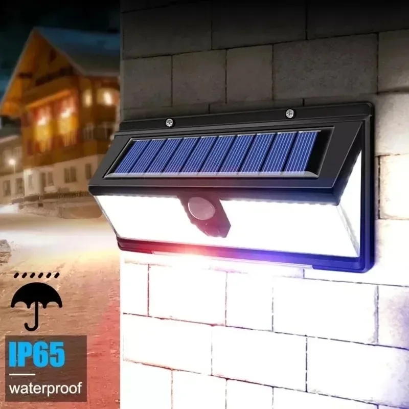 Waterproof LED Solar Wall Ligh - Home Security Yard Sensors recension och pris