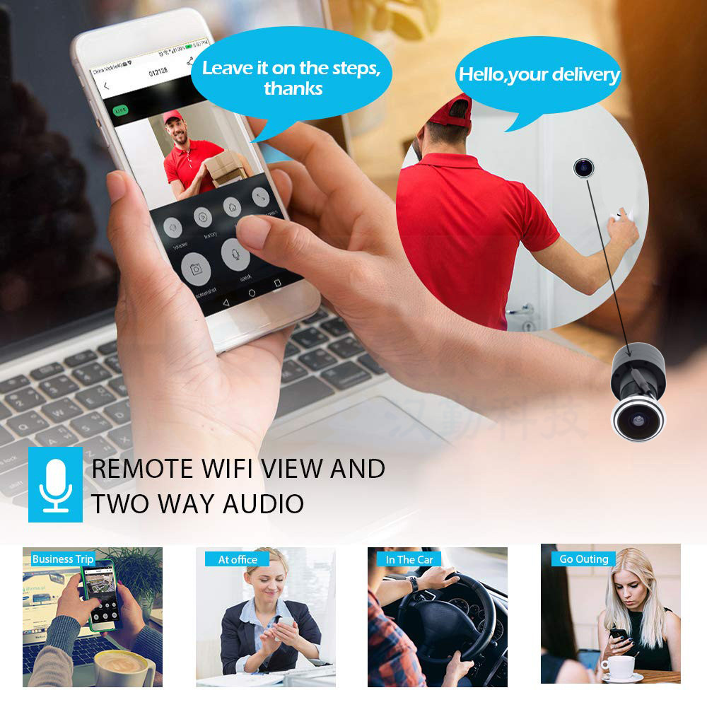 5MP Door Eye IP POE Camera Min - Home Security Technician recension och pris