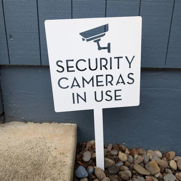 Security Camera Yard Sign - Mo - Home Yard Security Cameras recension och pris