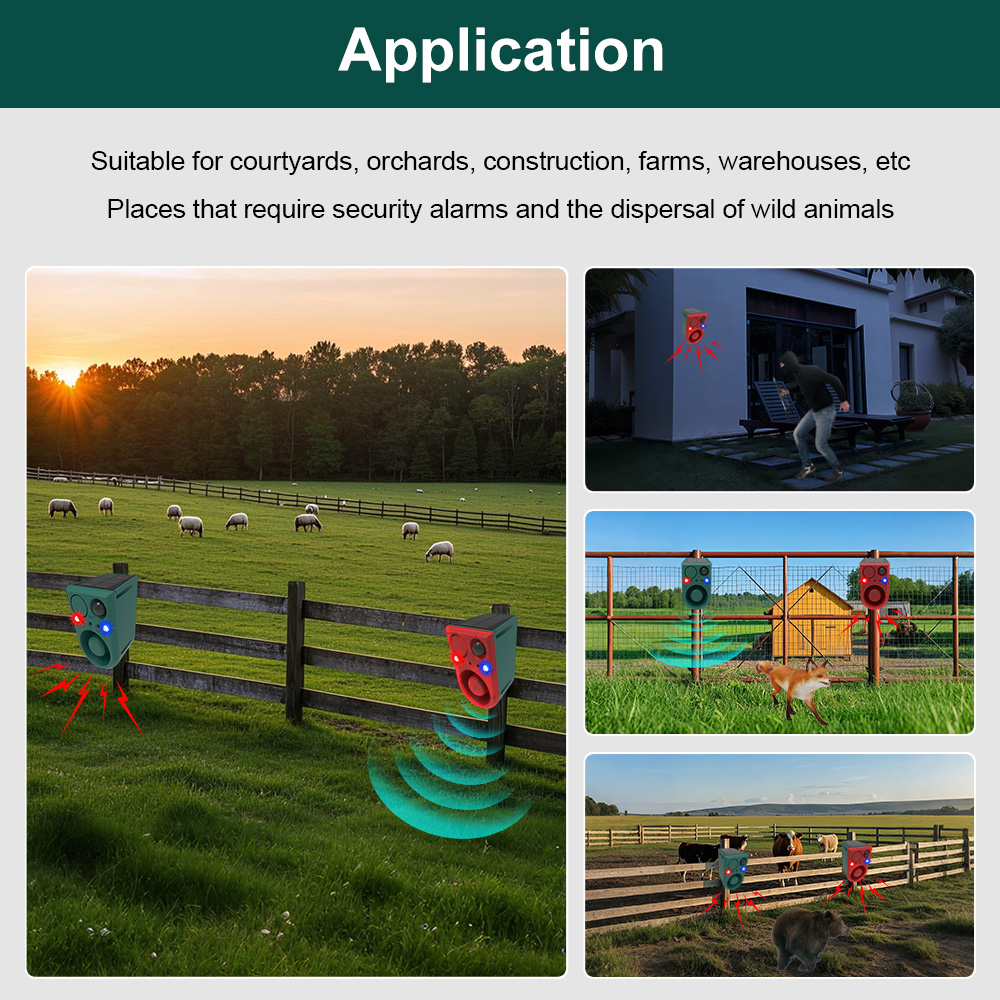 Solar Motion Sensor Animal Rep - Barking Dog Alarm recension och pris