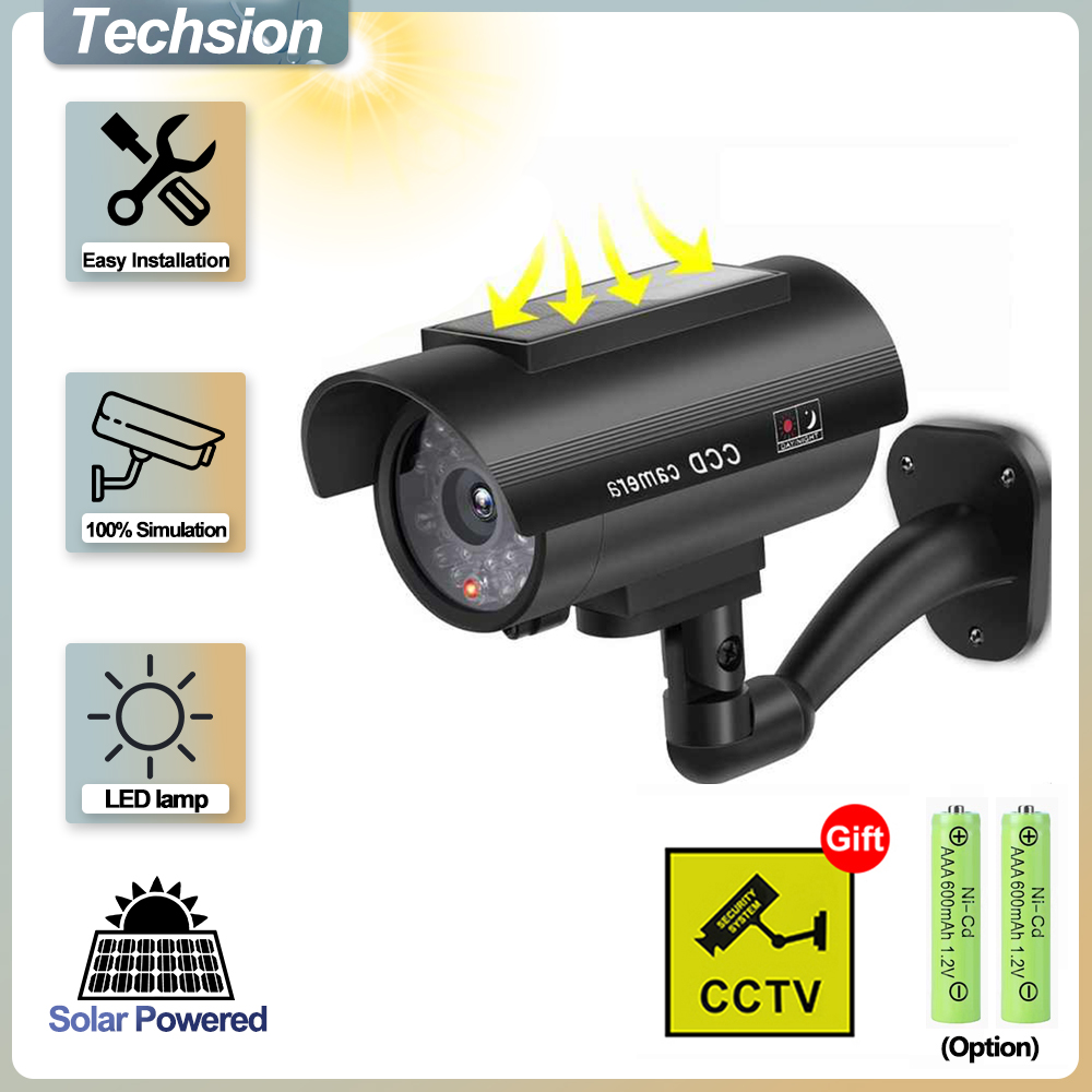 Solar Panel Dummy Surveillance - Solar Security Light recension och pris