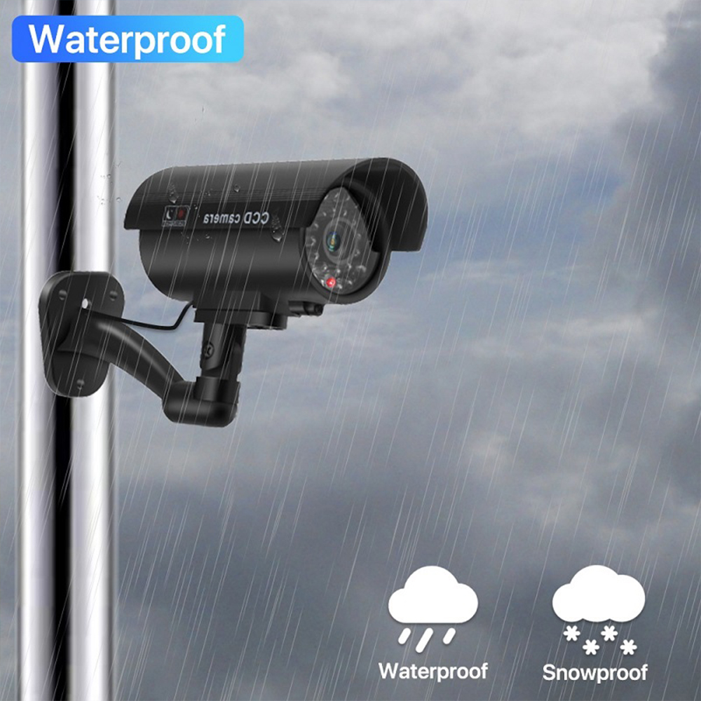 Solar Panel Dummy Surveillance - Solar Security Light recension och pris