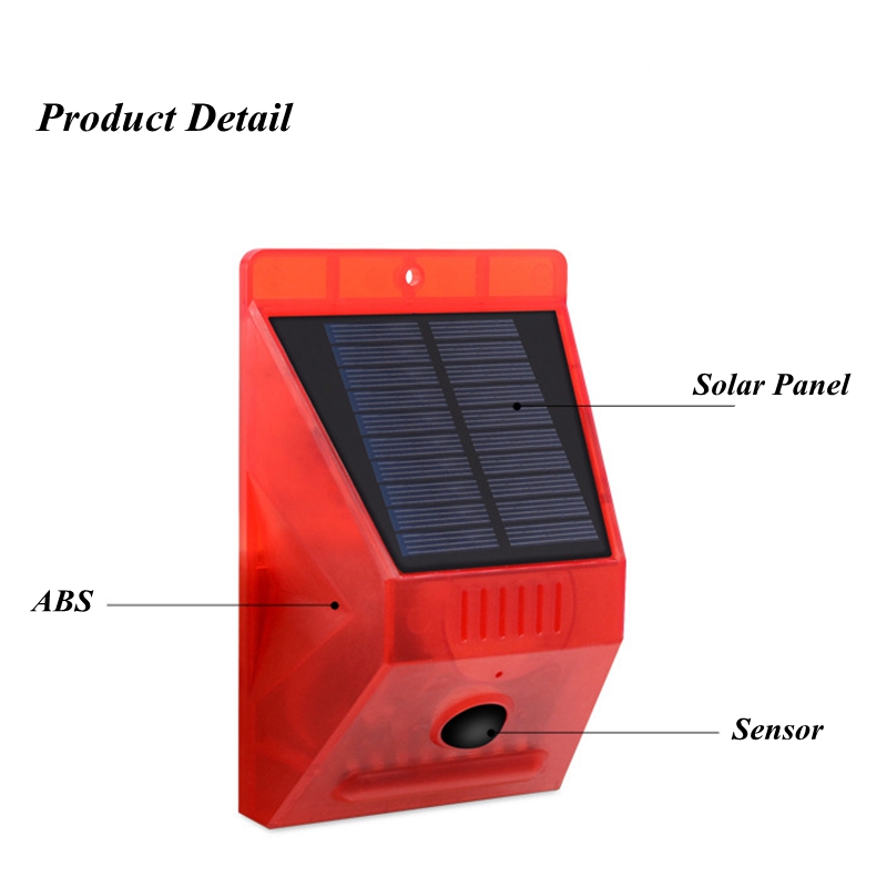 Solar Alarm Lamp Remote Contro - Home Security Yard Sensors recension och pris