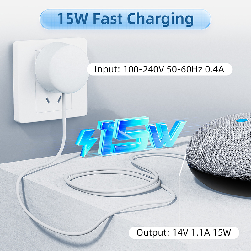 15W OEM Charger for Google Nes - Google Speaker Nest Mini recension och pris