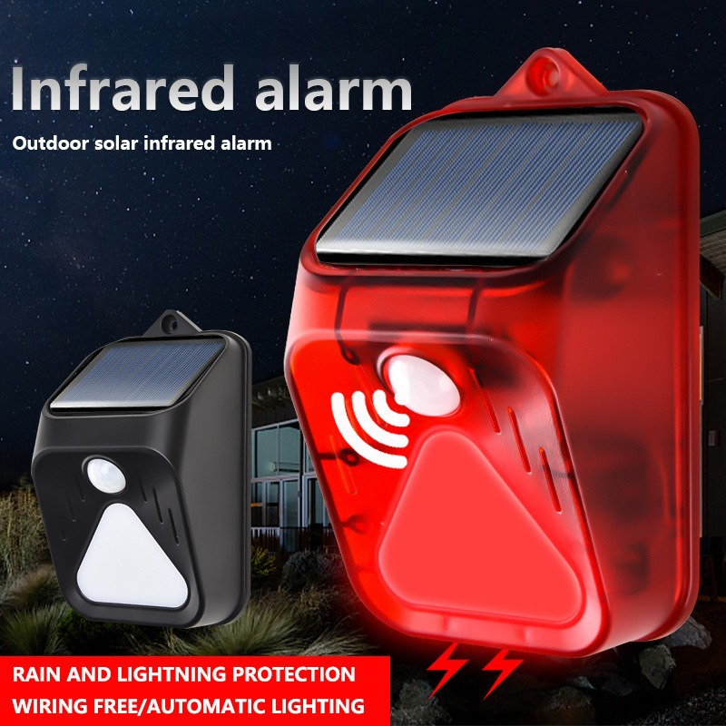 Solar Powered Waterproof Alarm - Home Security Yard Sensors recension och pris