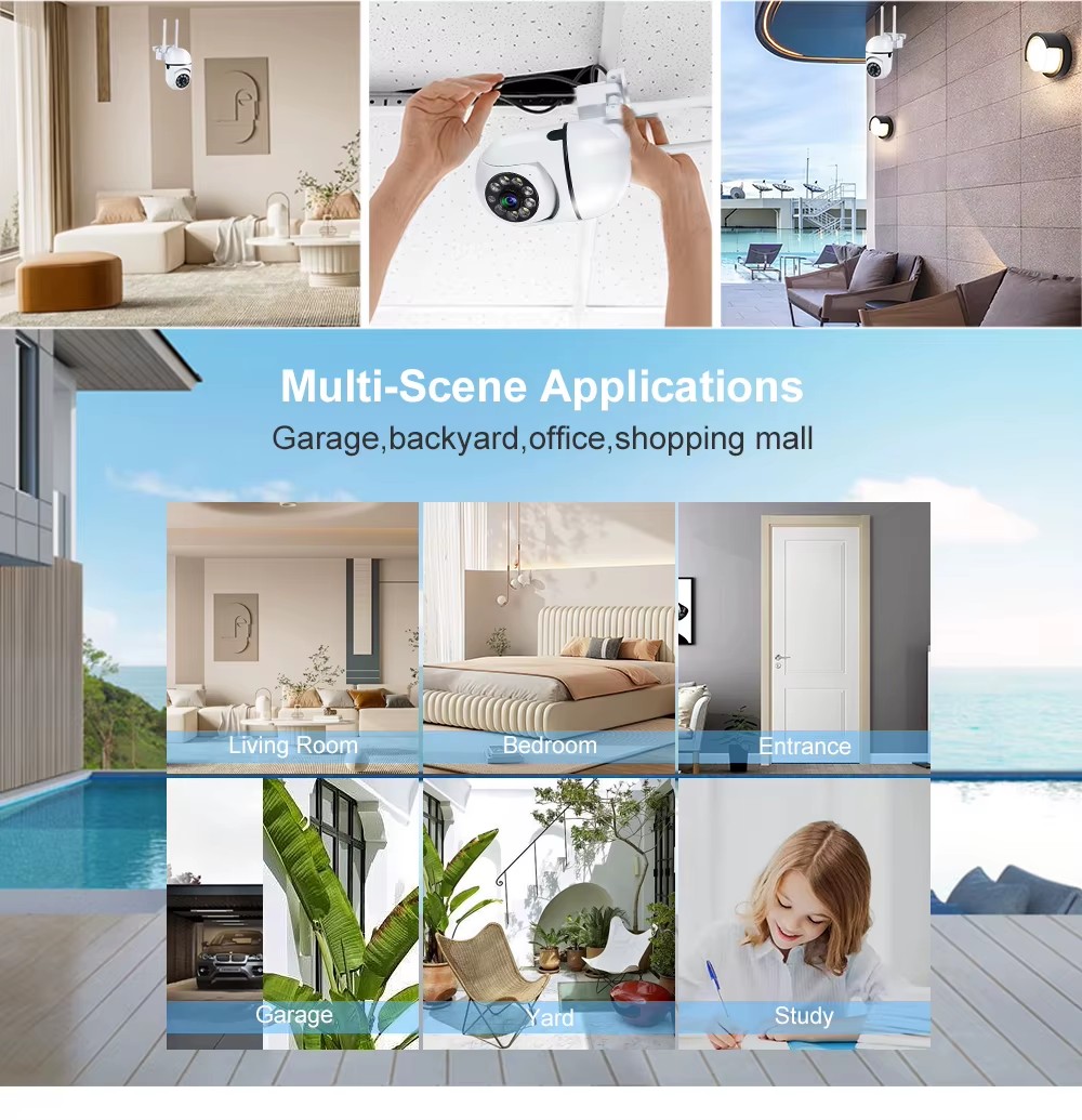 Mini 5MP HD WiFi Outdoor Secur - Home Yard Security Cameras recension och pris