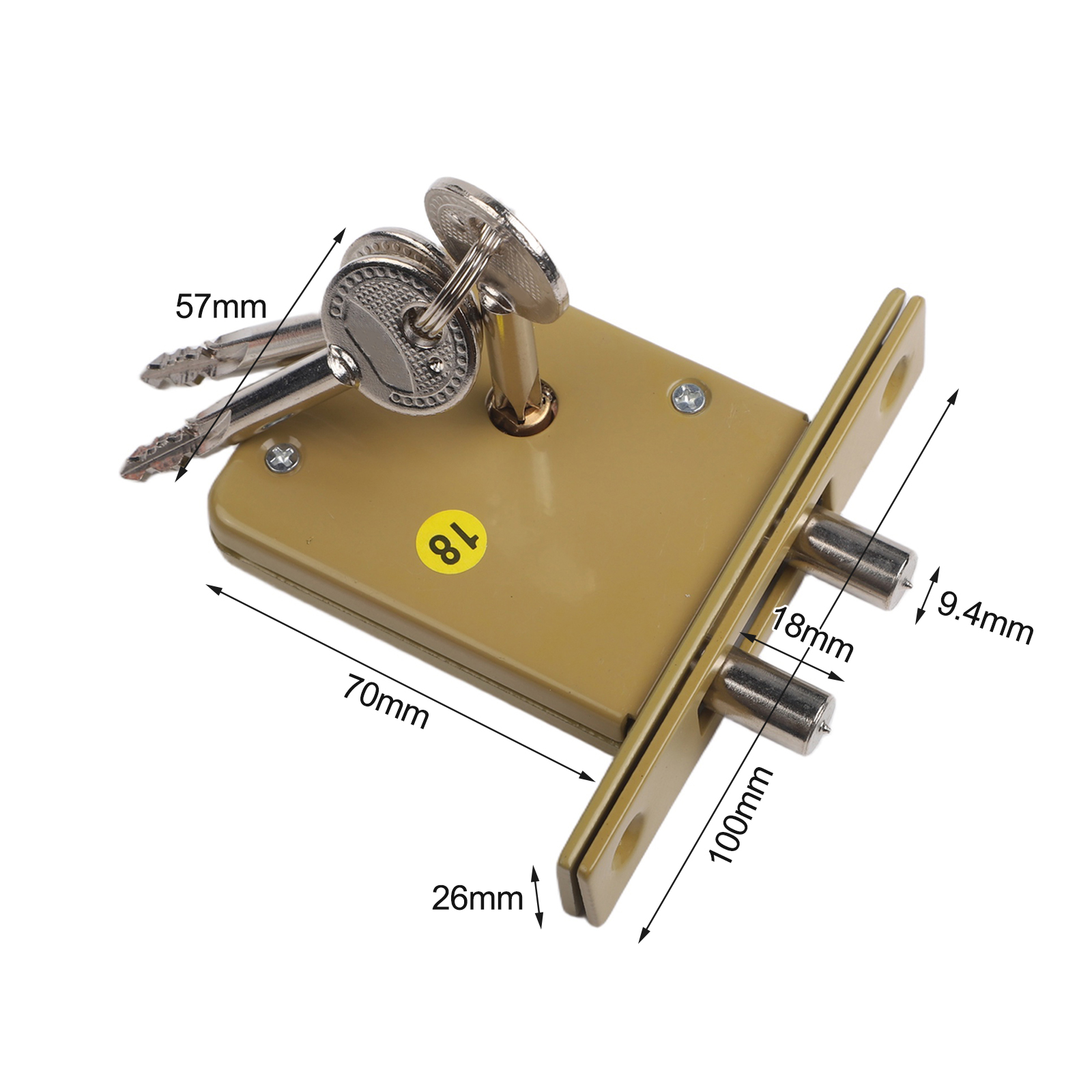 Copper Iron Security Door Lock - Home Security Youtube recension och pris