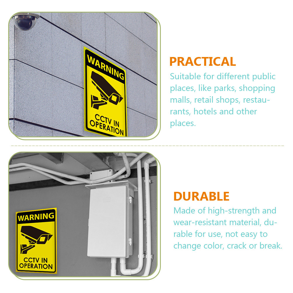 Acrylic Security Camera Warnin - Home Yard Security Cameras recension och pris
