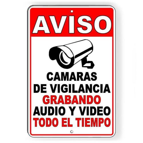 Vintage Metal Tin Sign Spanish - Home Yard Security Cameras recension och pris