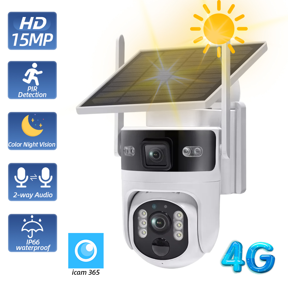 Wireless Outdoor PTZ Solar Sec - Home Yard Security Cameras recension och pris