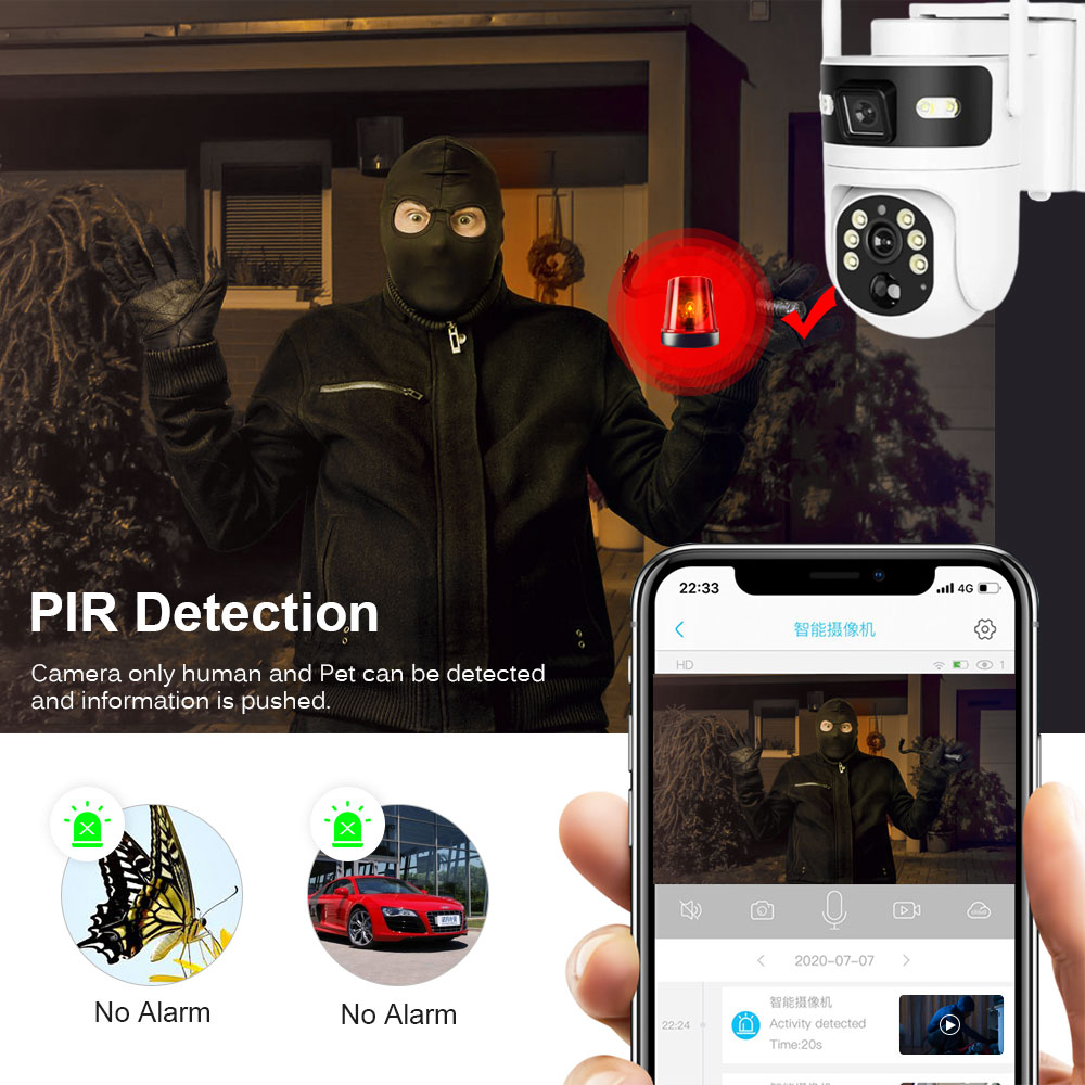 Wireless Outdoor PTZ Solar Sec - Home Yard Security Cameras recension och pris