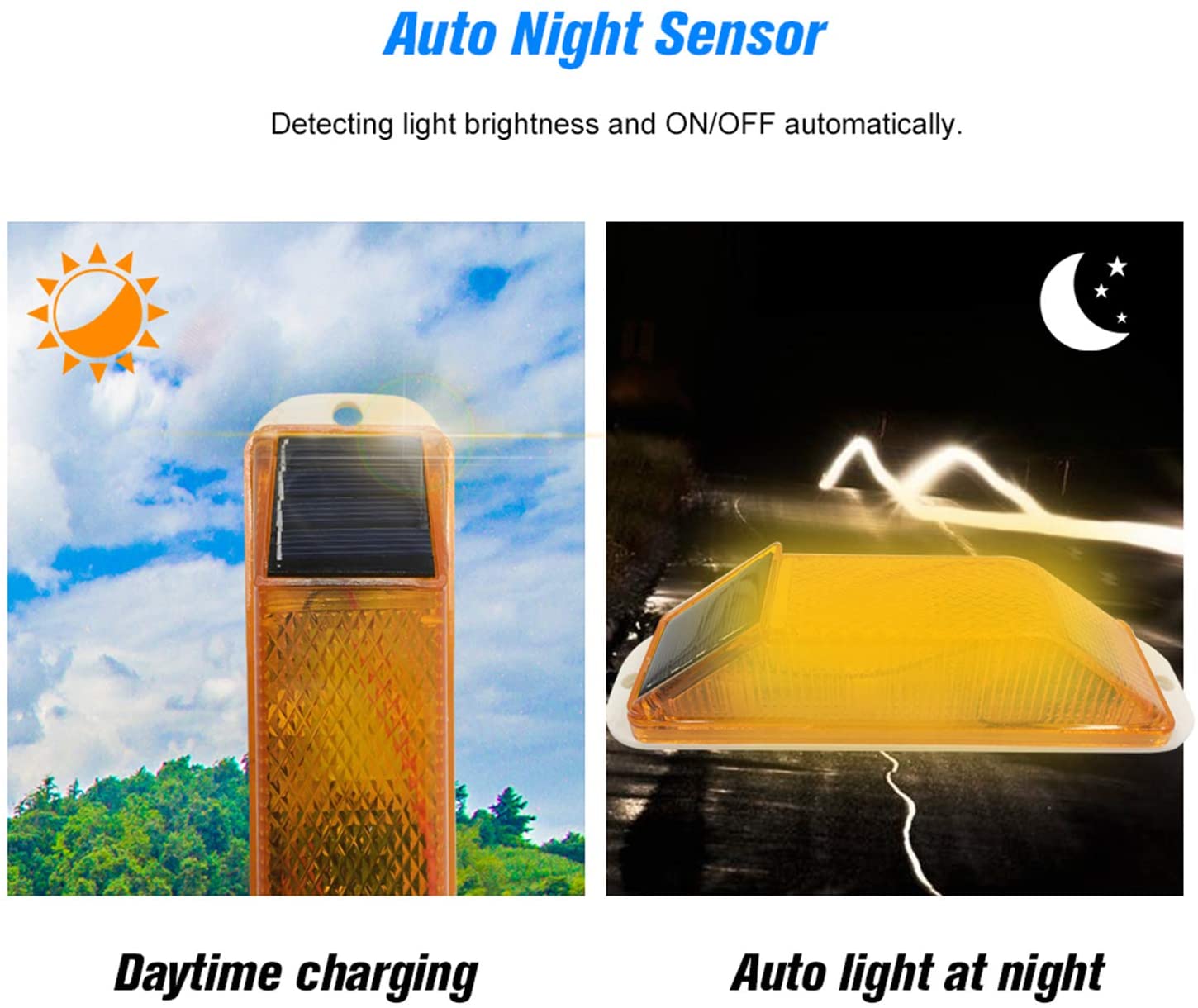 Solar Strobe Warning LED Lamp  - Solar Security Light recension och pris