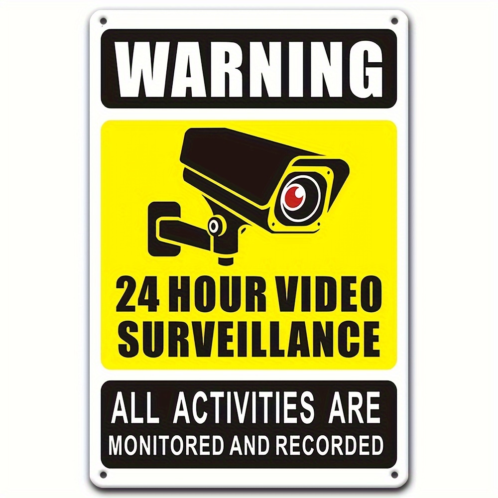 24/7 Video Surveillance Warnin - Home Security Technician recension och pris