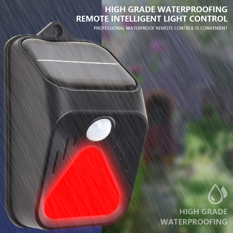 Waterproof Solar Powered Alarm - Home Security Yard Sensors recension och pris
