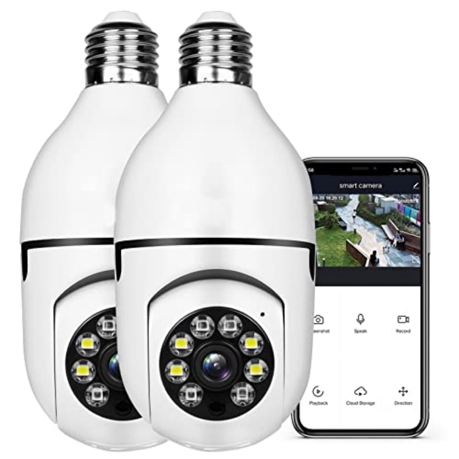Light Bulb 1080P Security Wire - Home Security And Cameras recension och pris
