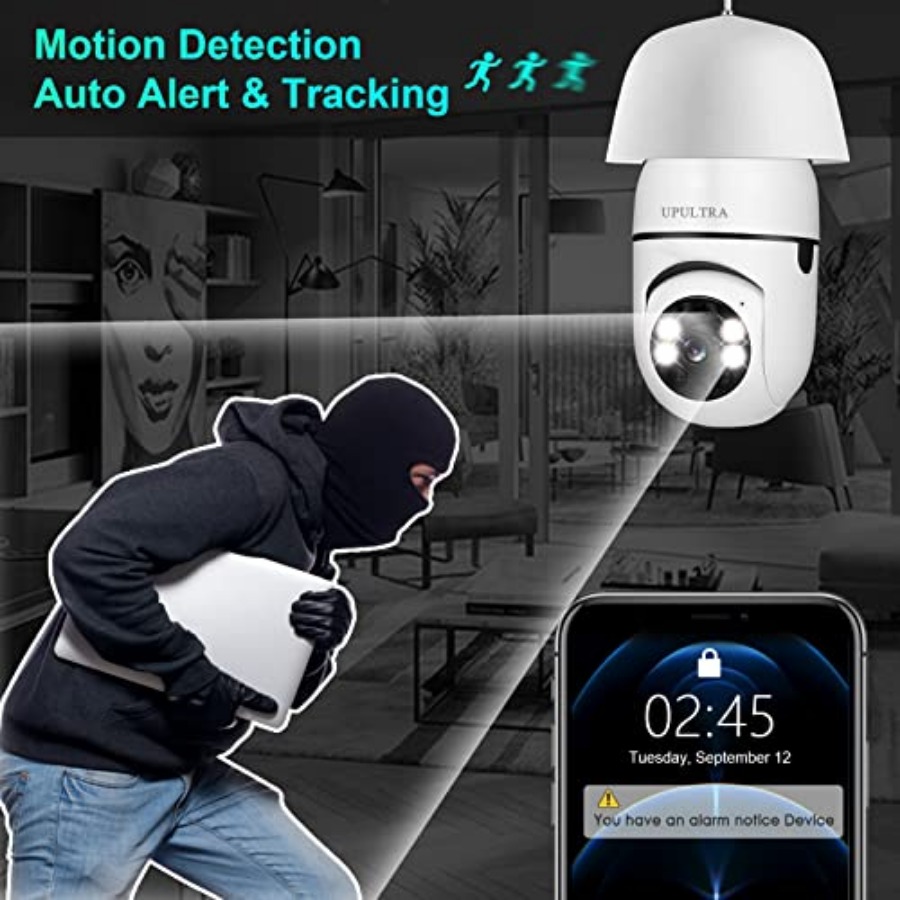 Light Bulb 1080P Security Wire - Home Security And Cameras recension och pris