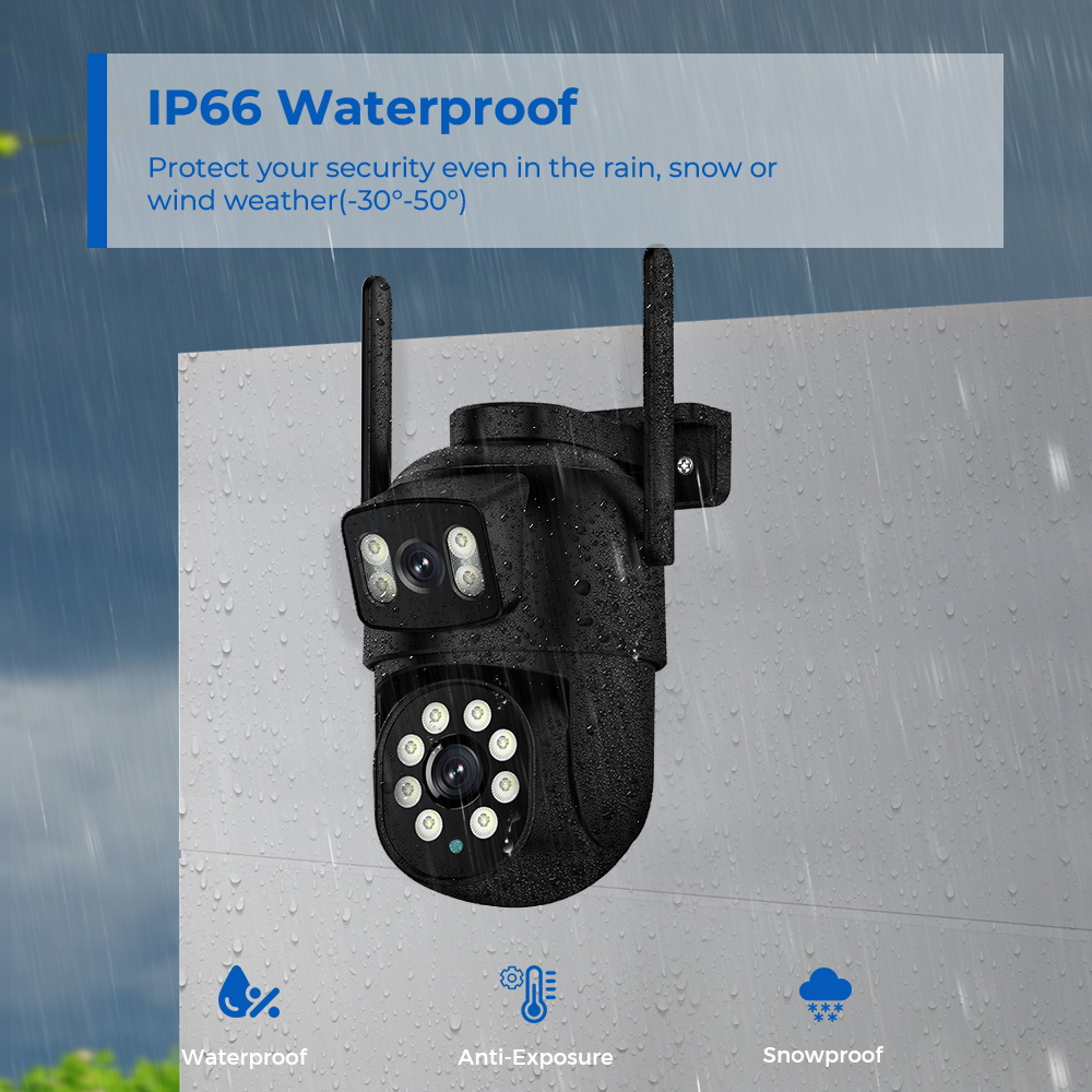 Outdoor 8MP 4K WiFi PTZ Securi - Home Yard Security Cameras recension och pris