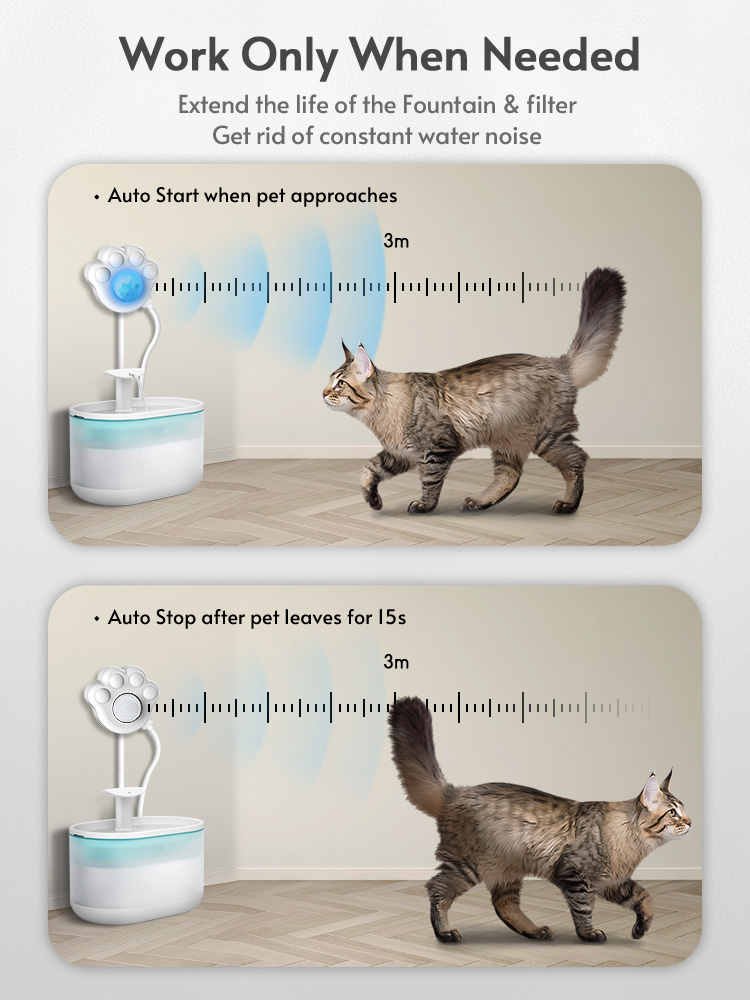 Cat Water Fountain Sensor Paw- - Pet Immune Pir Sensor recension och pris
