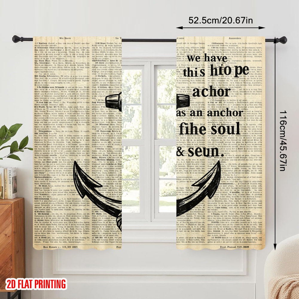 2pcs 2D flat printing Drapes A - Home Security Youtube recension och pris