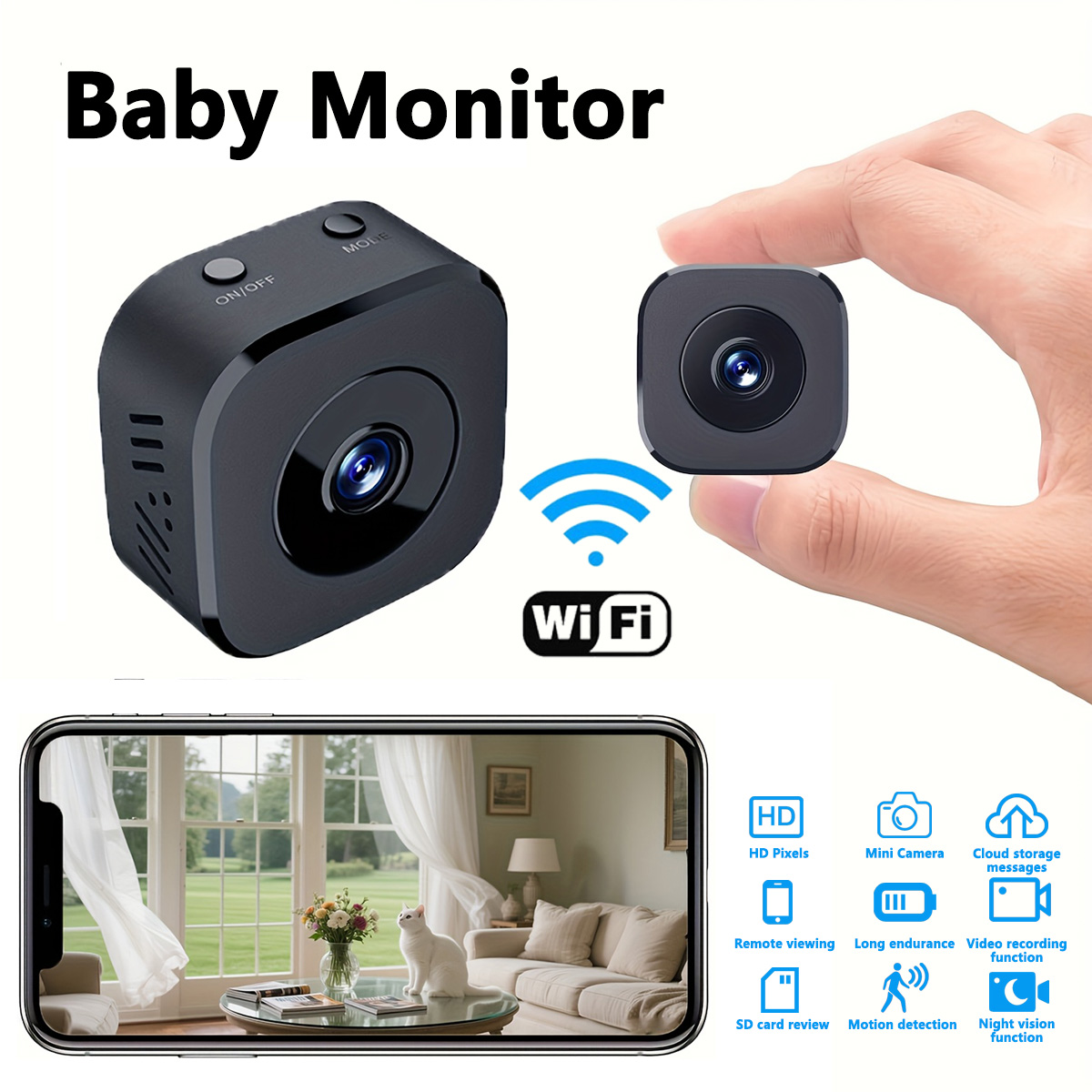 1080P HD Mini WiFi Camera Indo - Home Security And Cameras recension och pris
