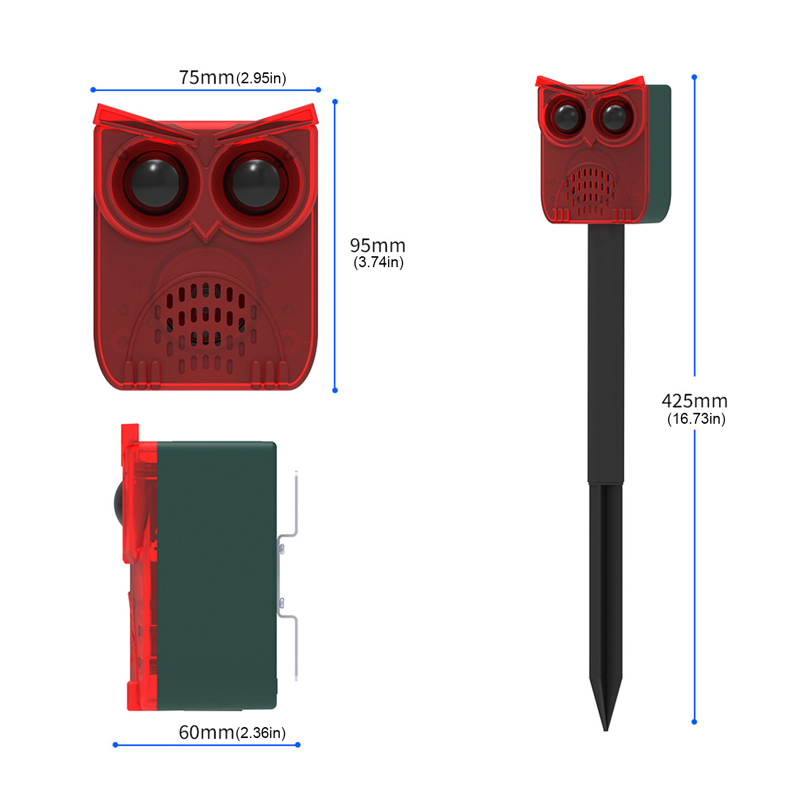 Solar Outdoor Motion Sensor Al - Barking Dog Alarm recension och pris