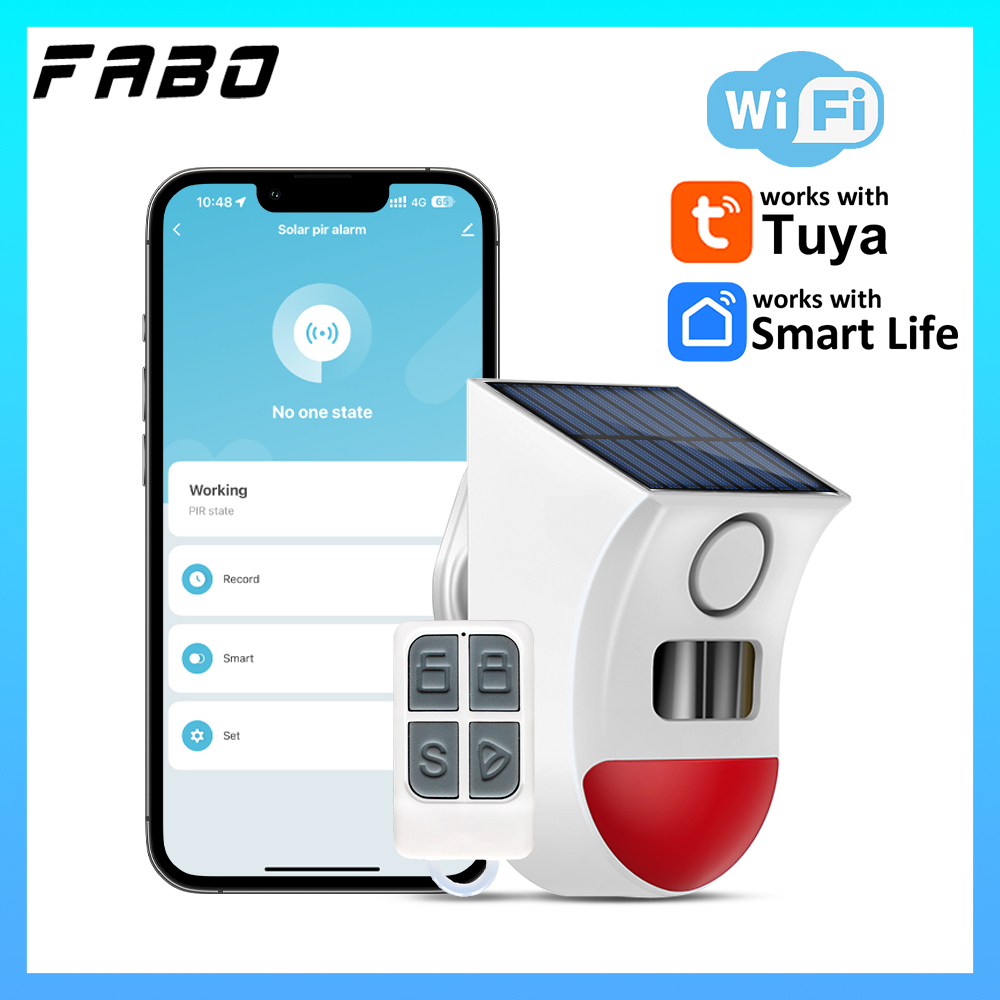 Tuya WiFi Solar Motion Sensor  - Home Security Yard Sensors recension och pris