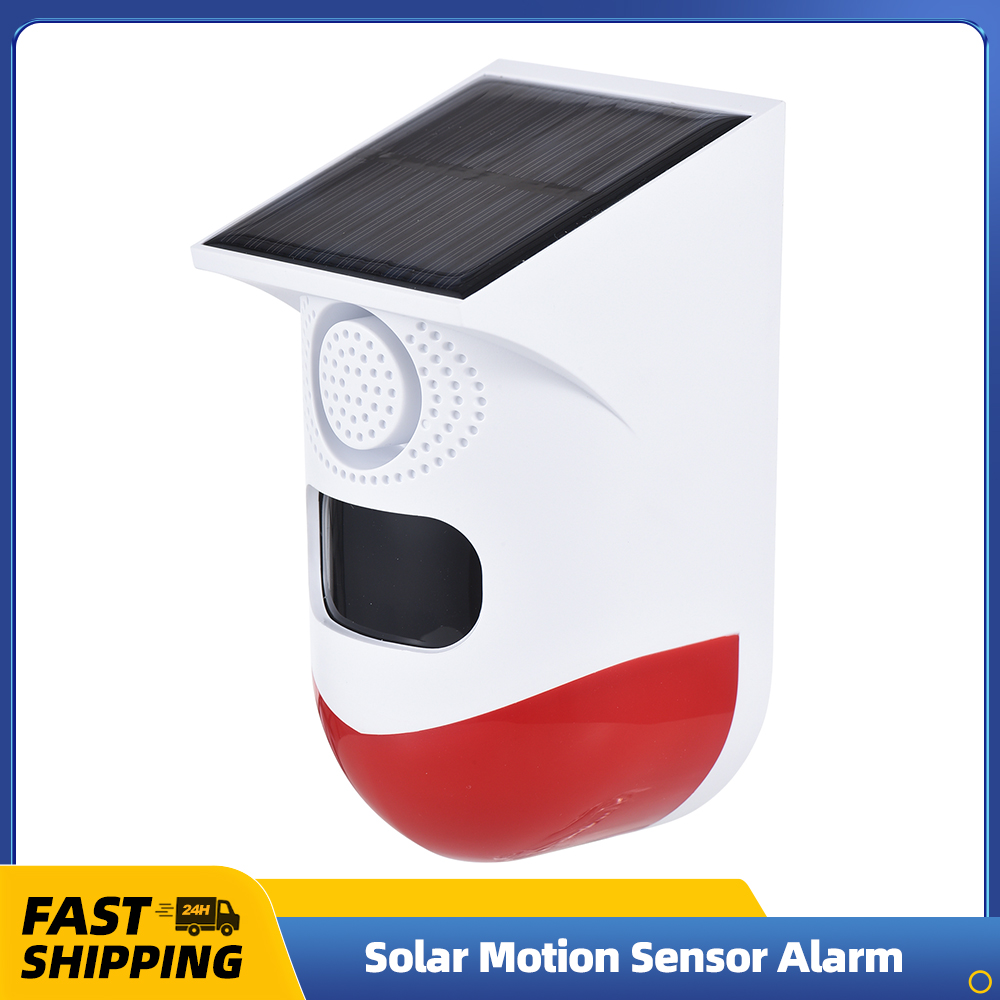Solar Motion Sensor Alarm Outd - Solar Security Light recension och pris
