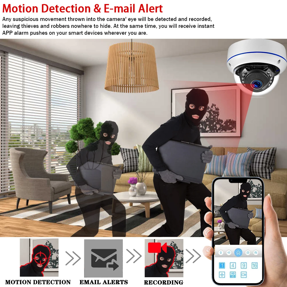Tuya 5MP POE Dome IP Camera Ou - Home Yard Security Cameras recension och pris