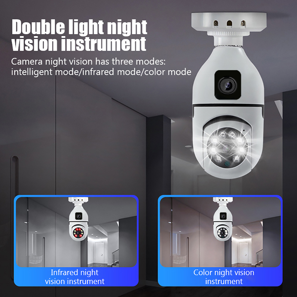 4MP V380/Yoosee  E27 Lamp Head - Home Security Land recension och pris