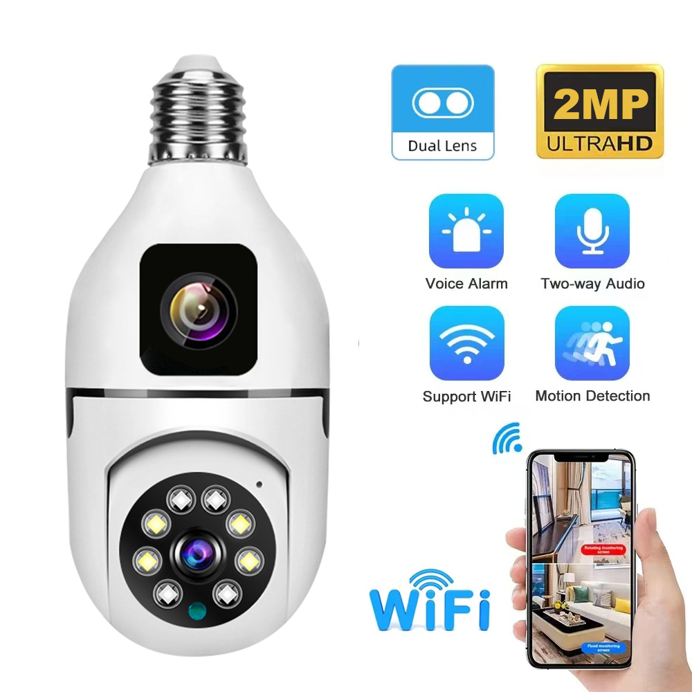 4MP V380/Yoosee  E27 Lamp Head - Home Security Land recension och pris