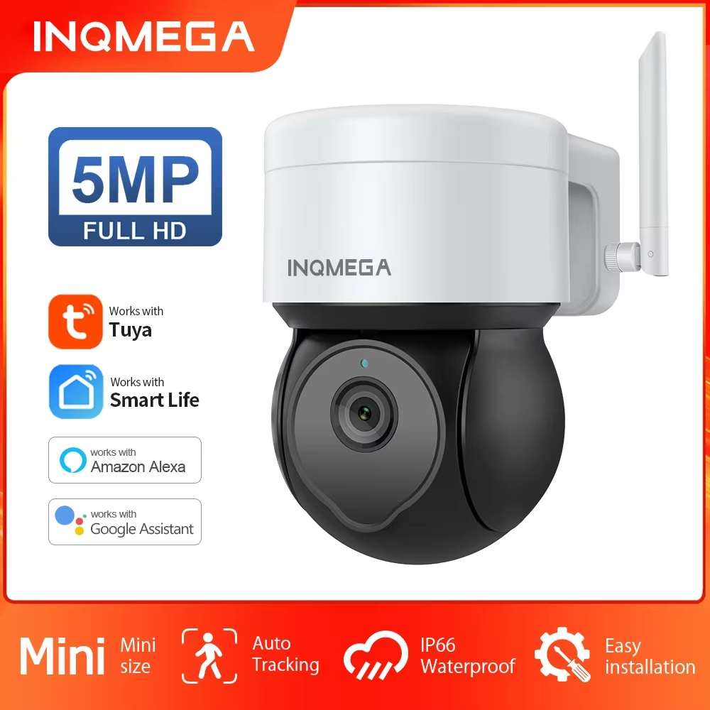INQMEGA 5MP Tuya Outdoor PTZ C - Home Yard Security Cameras recension och pris