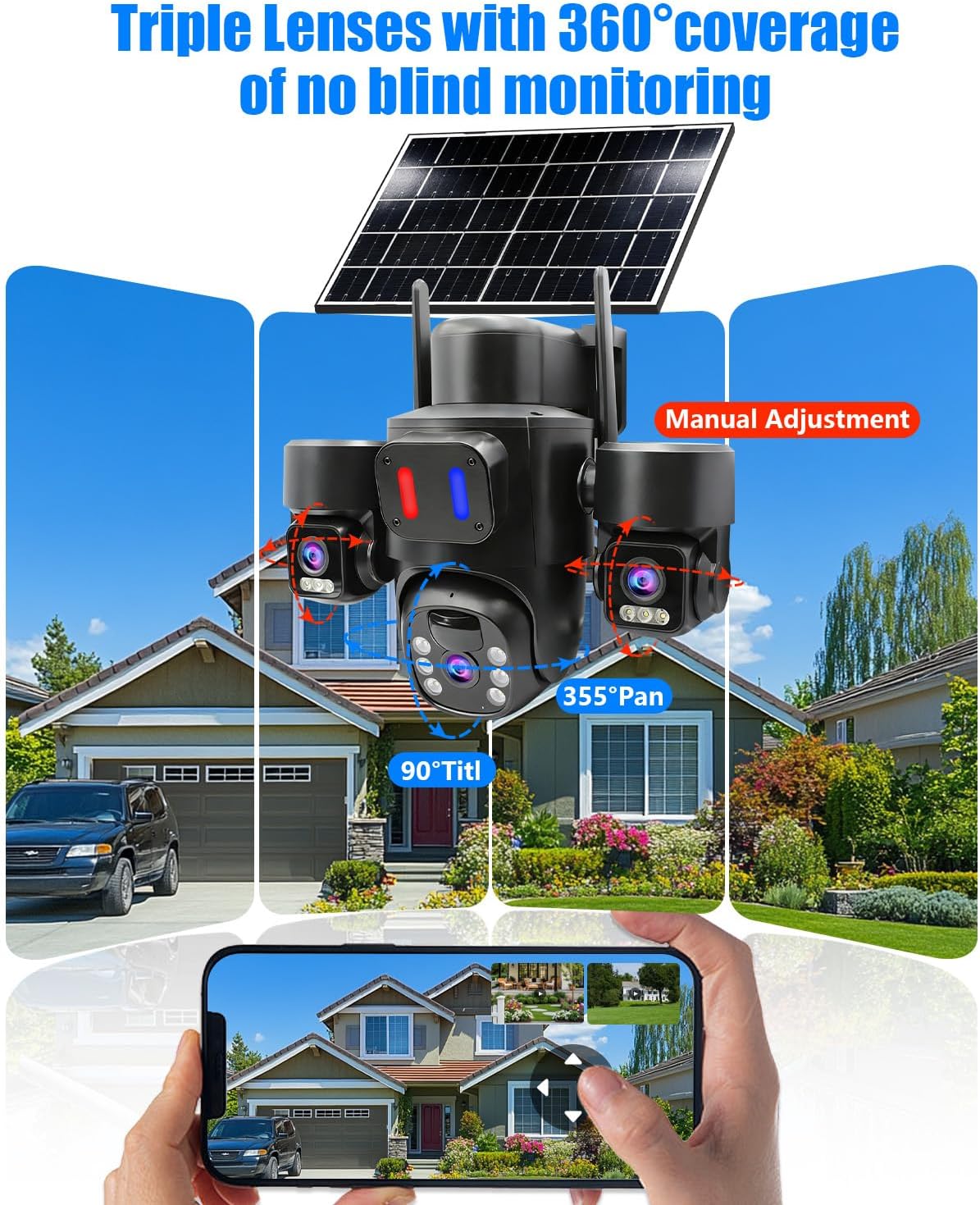 Outdoor Solar Security Camera  - Home Yard Security Cameras recension och pris