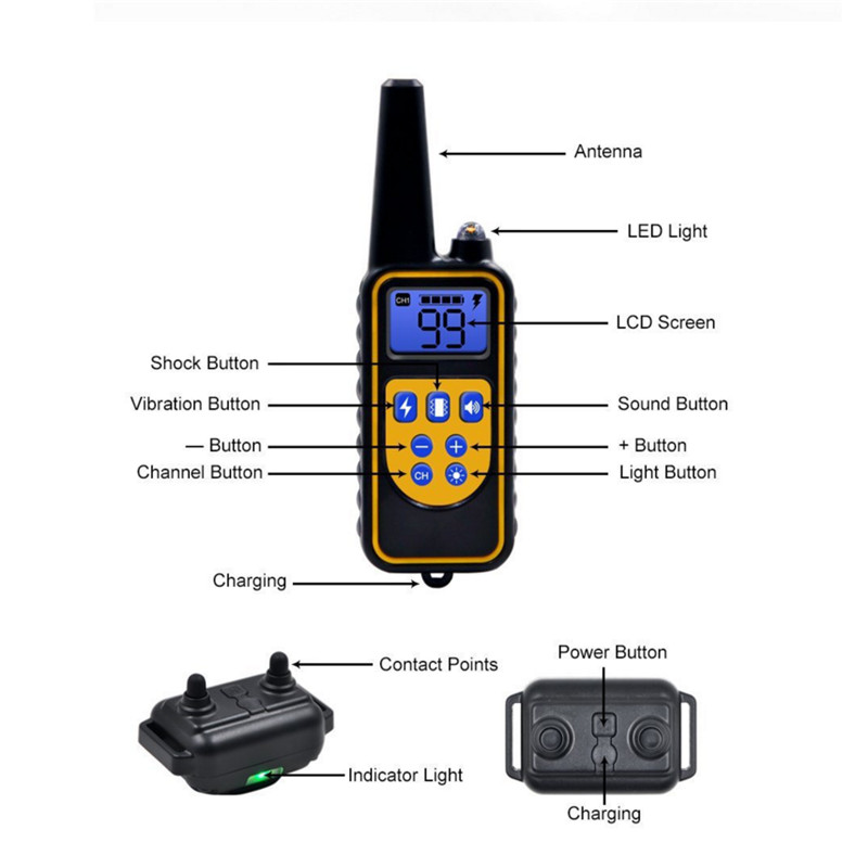 Electric Dog Training Collar D - Barking Dog Alarm recension och pris